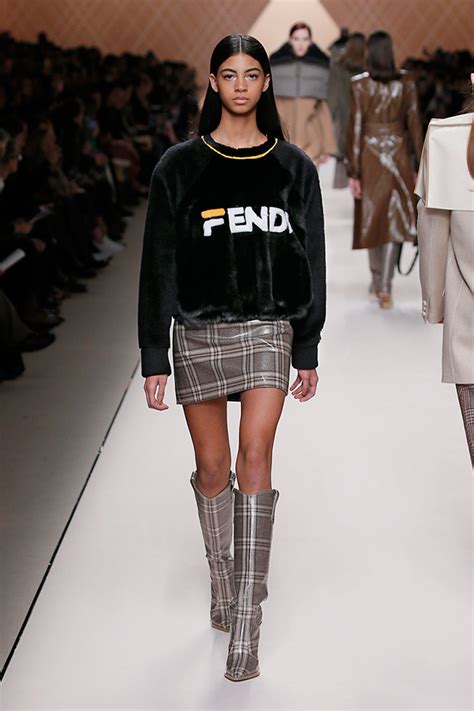 marchio fila fendi|fendi and fila fashion week.